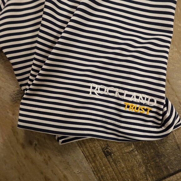 Footjoy performance polo shirt men's‎ large black white stripes - Picture 4 of 10